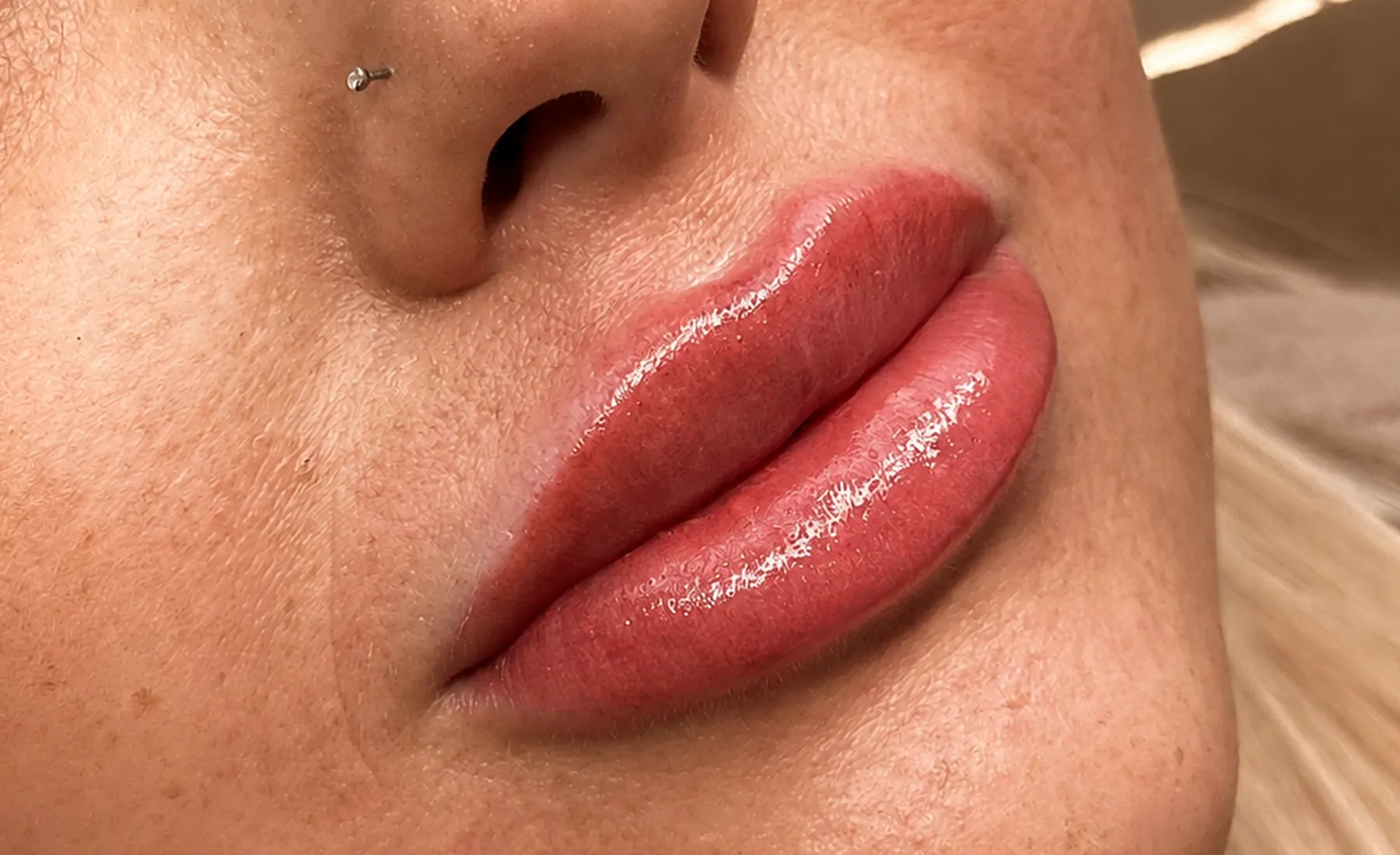 Combination brow permanent makeup result near Milwaukee